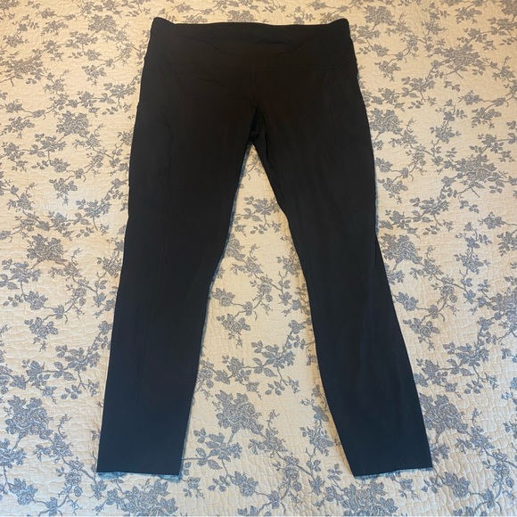 lululemon athletica Pants - Lululemon Fast & Free 7/8 Tight II Non-Reflective Nulux 25” Black Size 12